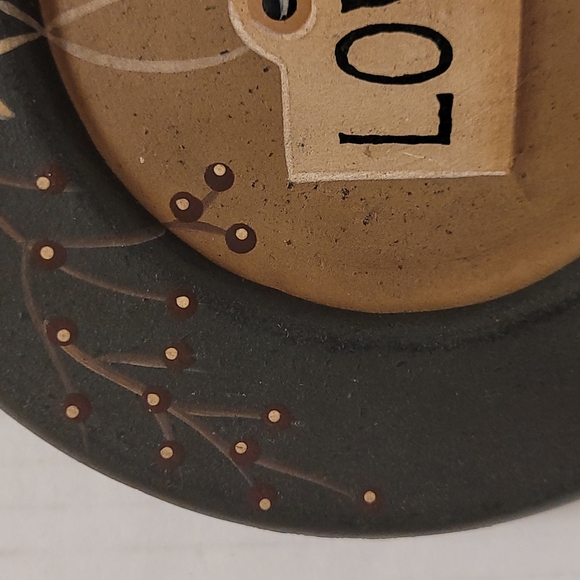 Adorable Primitive Wooden Plate - Picture 6 of 15